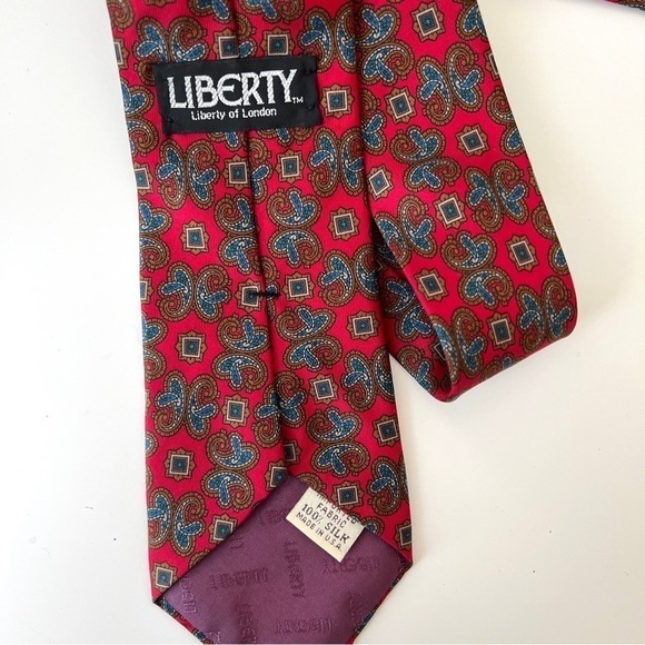 Vintage Liberty of London 100% Silk Tie Necktie - Picture 6 of 6